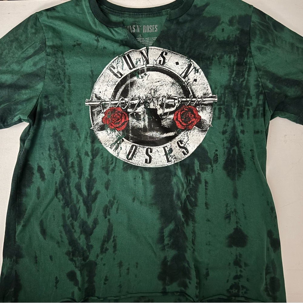 Guns N' Roses Green Tie-Dye T-Shirt